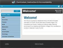 Tablet Screenshot of curriculum.esc2.net