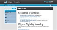 Desktop Screenshot of migrant.esc2.net