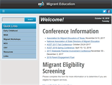 Tablet Screenshot of migrant.esc2.net